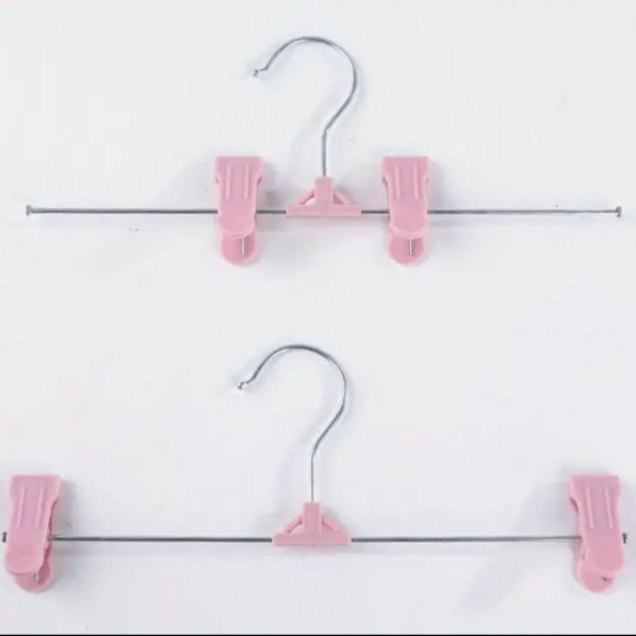 5 Pink Pants/Skirt Clothes Hangers New - Picture 2 of 7